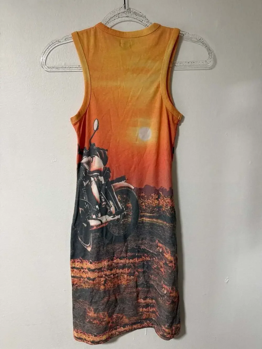 BDG Urban Outfitters Sunset Motorcycle Graphic Tank Dress Size S